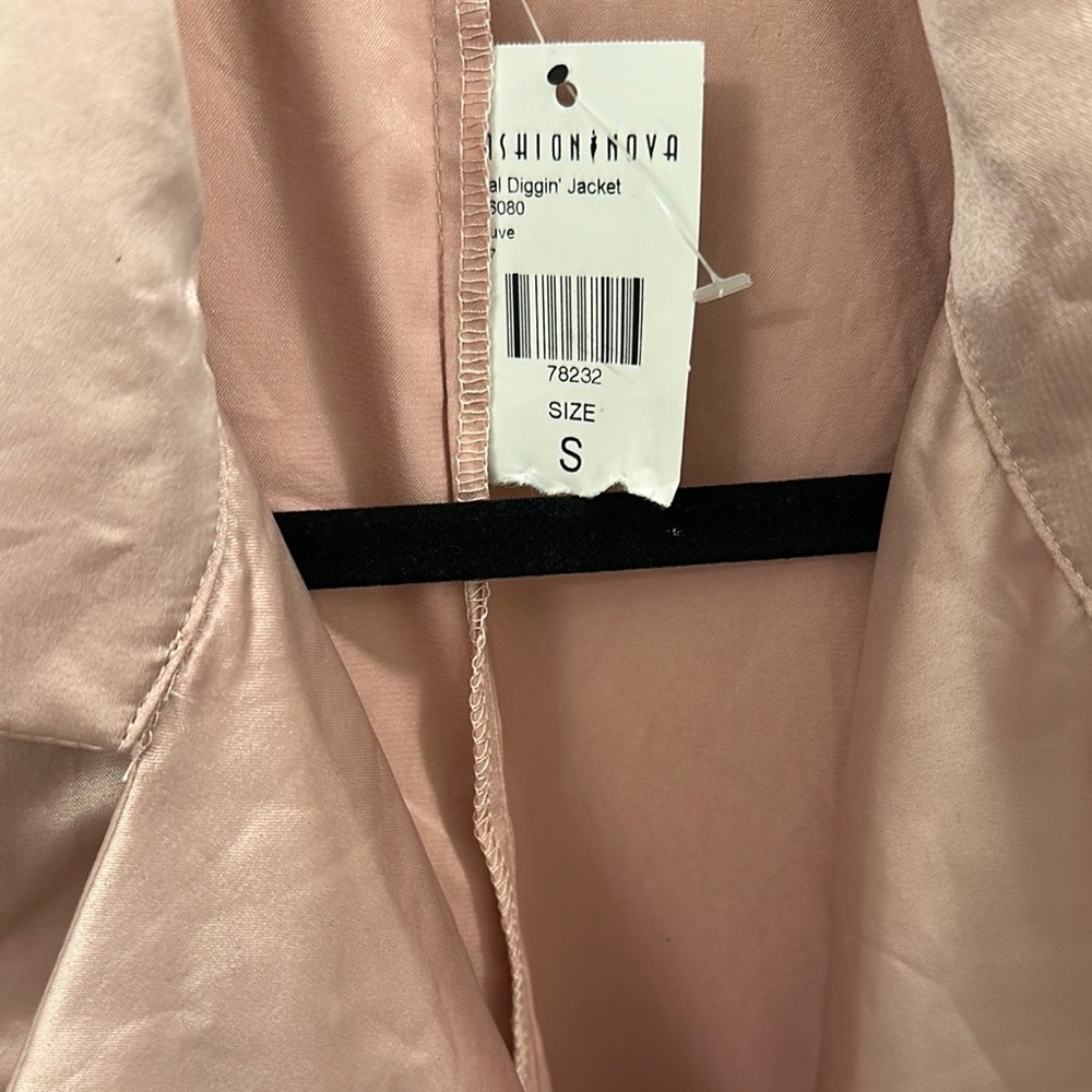 Fashion Nova Pink Notched Collar Trench Coat - Picture 5 of 13